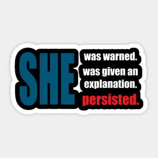 She Sticker